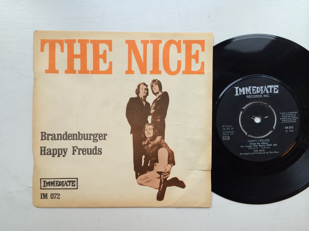 For sale: The Nice - Brandenburger / Happy Freuds Sweden 1968 Immediate | Psych, Prog