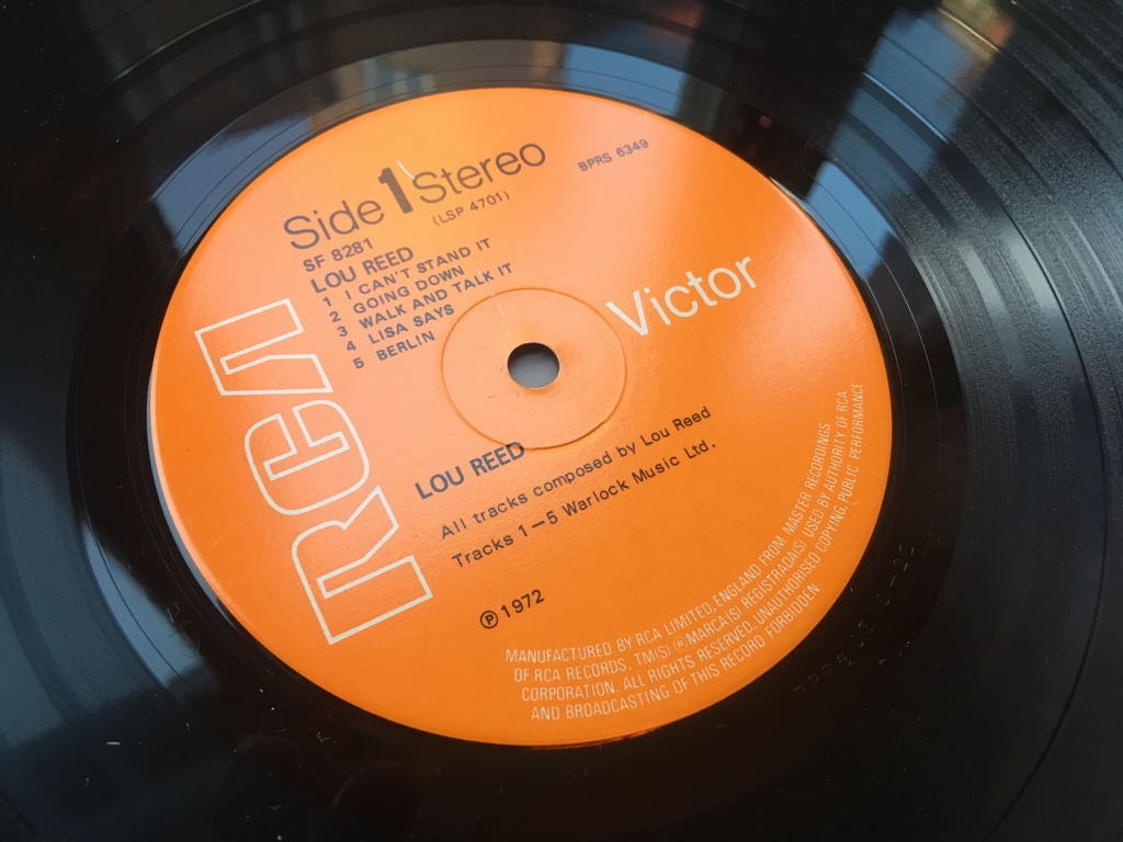 For sale: Lou Reed - Lou Reed UK 1972 RCA Victor | Art Rock