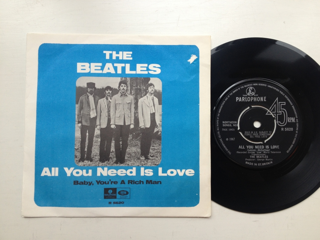 For sale: Beatles - All You Need Is Love / Baby You're ... UK/Sweden 1967 Parlophone | Psych, Pop