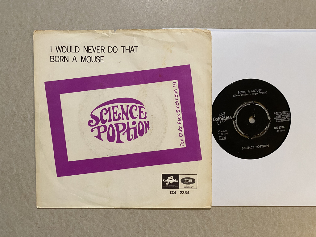 For sale: Science Poption - I Would Never Do That / Born A Mouse Sweden 1966 Columbia | Psych, Mod