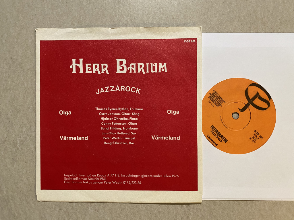 For sale: Herr Barium - Jazzårock Sweden 1977 DGB | Rock, Jazz